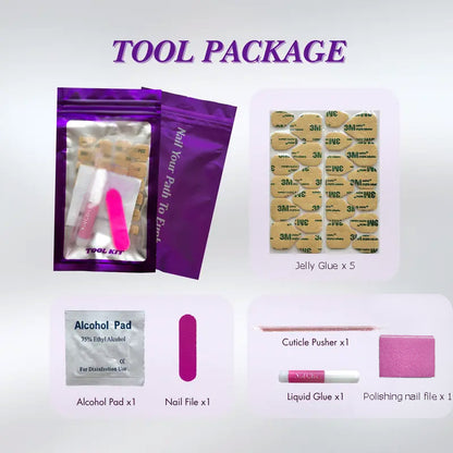 Interchangeable Length Press-on Nails | Daily & Party Versatile Style